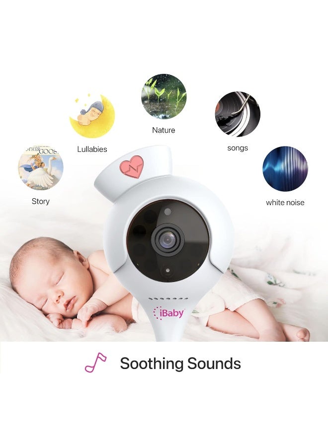 iBaby Smart Baby Breathing Monitor - with Camera and Audio, Tracking Baby's Breathing, Sleeping, Movement. i2 Wi-Fi Video Baby Monitor, Contactless, Work with Smartphone. - Image 3