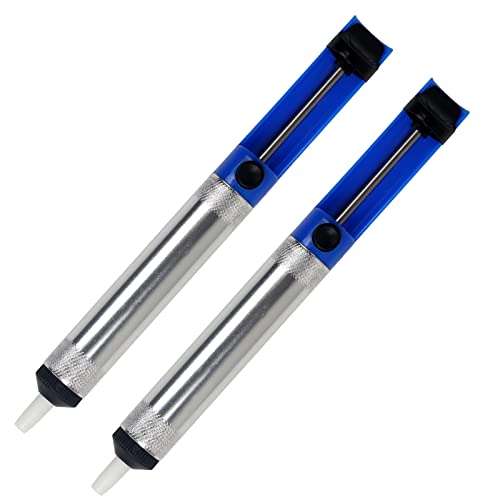 Lesnow Solder Sucker Desoldering Pump,Electric Soldering Iron Auxiliary Tool Manual Desoldering Suction Pump,Vacuum Pump Solder Removal Tool (2 pcs Desoldering Pumps) - Image 1