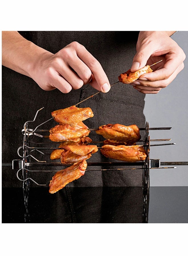 Grill Metal Roaster Rotisserie Skewers Needle Cage Oven - Image 5