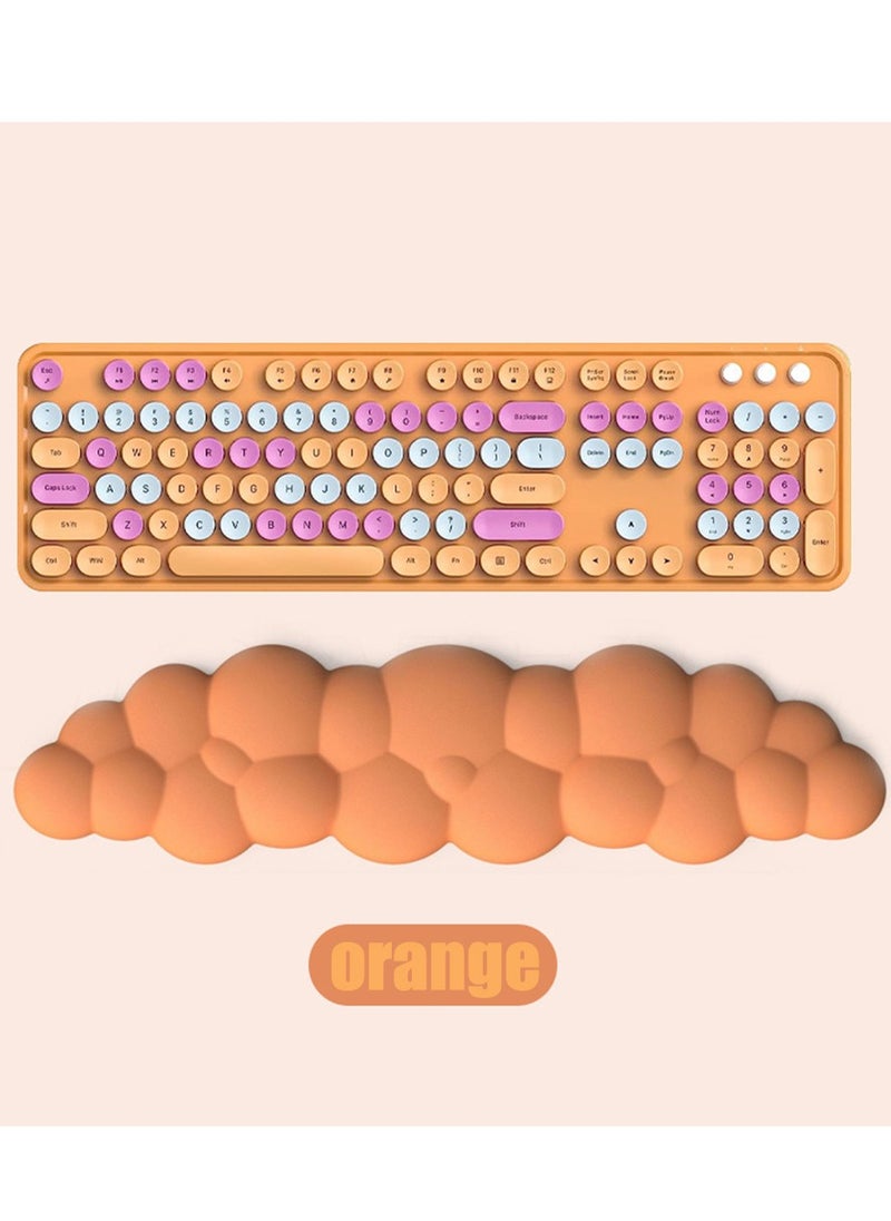 Furtey - Keyboard Wrist Rest Set Cute Cloud Shape Wrist Rest Support for Mouse Keyboard Computer Elbow Pad Arm Rest Mouse Wrist Cushion, Ergonomic Design for Typing Comfortably (Keyboard not Included) - Image 1