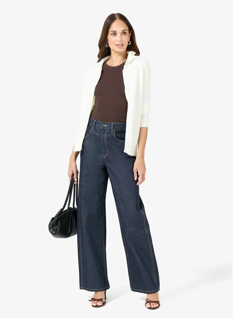 ELLA  High Neck Button Down Cardigan for Women | Best Price UAE