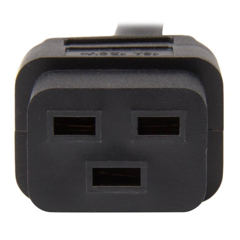 StarTech.com 10ft (3m) Heavy Duty Extension Cord, IEC 320 C19 to IEC 320 C20 Black Extension Cord, 15A 250V, 14AWG, Heavy Gauge Power Extension Cable, HeavyDuty AC Power Cord, UL Listed (PXTC19201410) - Image 5