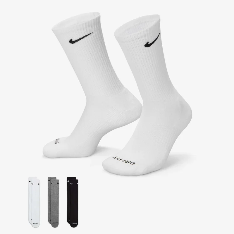 Nike Everyday Plus Cushioned Training Crew Socks (3 Pairs)