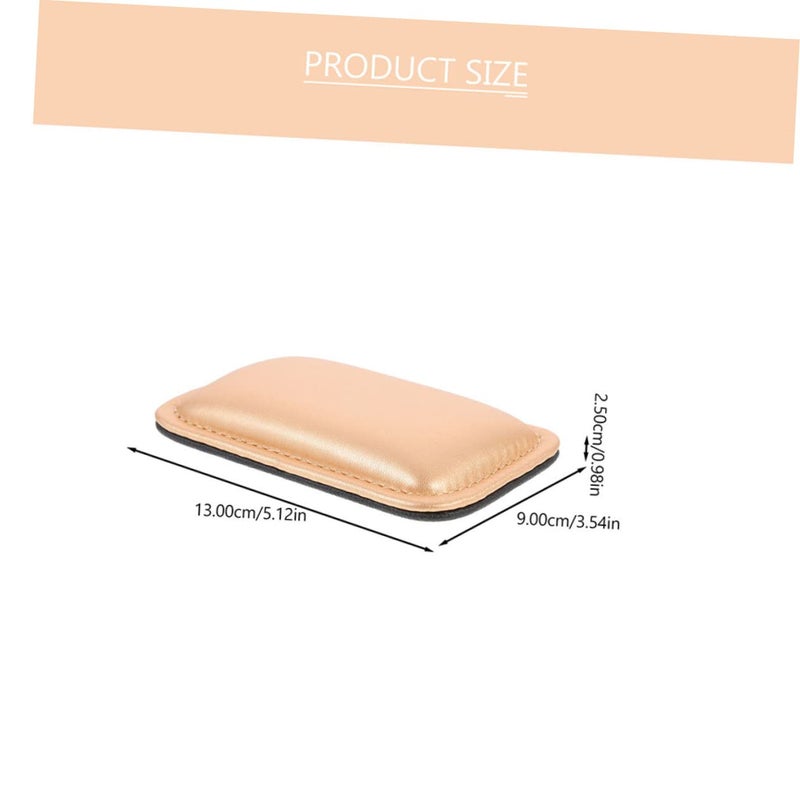 2Pcs Black PU Leather Ergonomic Mouse Wrist Rest Cushion Relieves Wrist Fatigue For Office Computer - Image 3