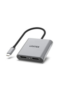 UNITEK محول USB-C إلى Dual DisplayPort حتى 8K  - Image 1