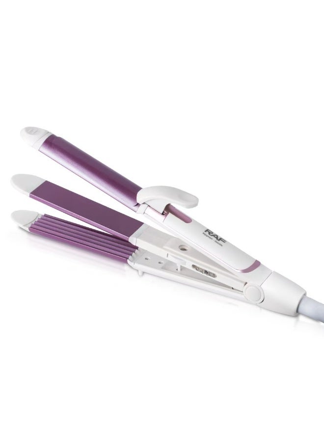 RAF 3 in 1 straight hair hair heat clipboard portable curling iron dormitory home fluffy multifunction curling iron - Image 3