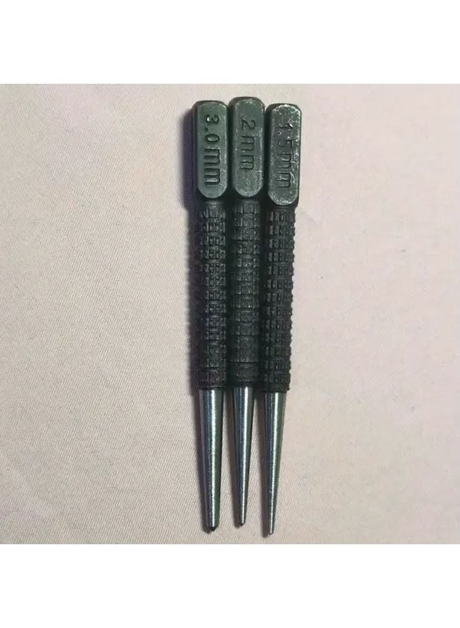 3 Pcs High Carbon Steel Center Punch Set 1 5 2 3mm Wood Marking Drill Tool - Image 4
