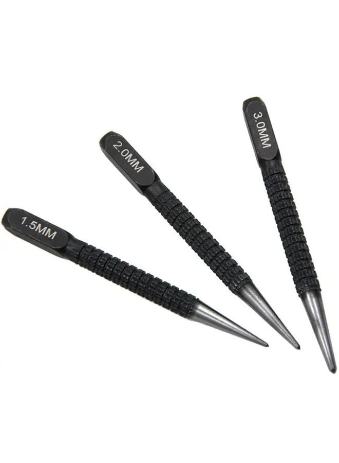 3 Pcs High Carbon Steel Center Punch Set 1 5 2 3mm Wood Marking Drill Tool - Image 2