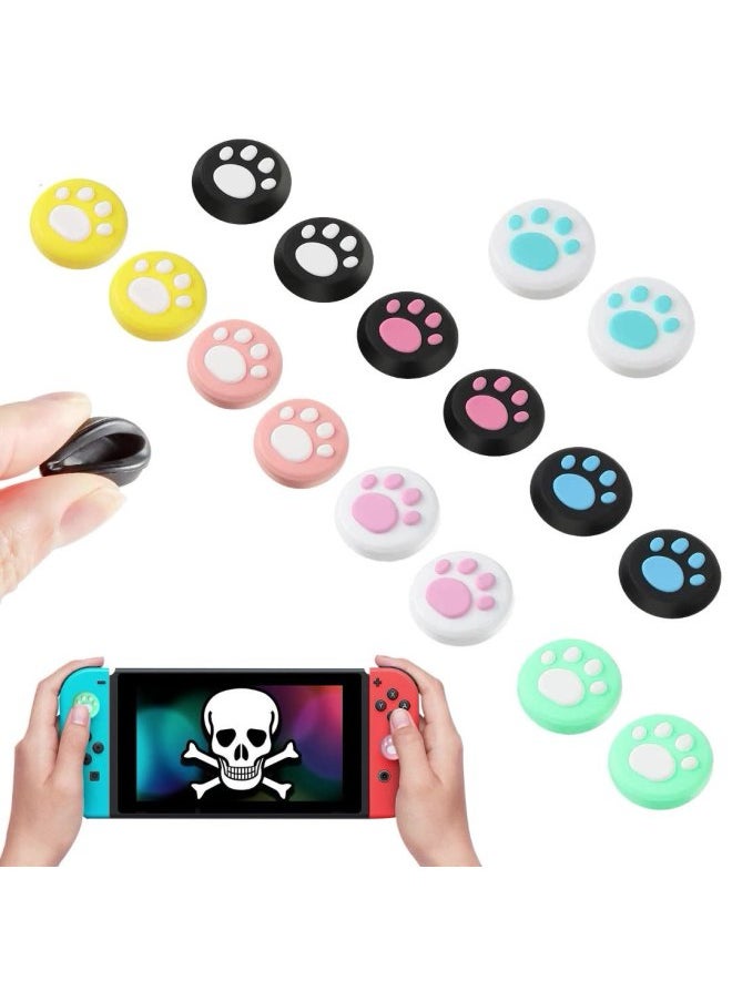 Generic Feizhi Beitong Black Samurai Handle Cat Claw Rocker Cap Glue Remote Sensing Cover Protective Cap Key Cap Accessories Carnival-Product Color:1 Red Claw On White Background, Large Quantity And Good Price  - Image 3