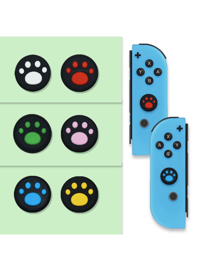 Generic Feizhi Beitong Black Samurai Handle Cat Claw Rocker Cap Glue Remote Sensing Cover Protective Cap Key Cap Accessories Carnival-Product Color:1 Red Claw On White Background, Large Quantity And Good Price  - Image 5