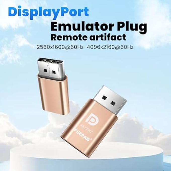 FUERAN DP - DISPLAYPORT DISPLAY EMULATOR EDID EMULATOR PLUG 4K(FIT HEADLESS 4096X2160@60HZ) - Image 2