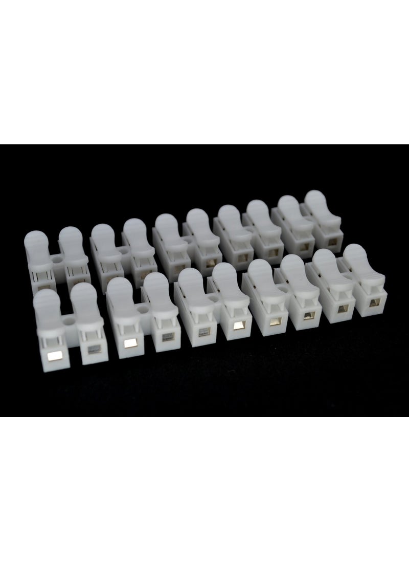 10 Pieces Electrical Junction Box Terminals Spring Loaded Double Up to 2mm² Cable - pzsku/ZF00A63F45FEF534E476FZ/45/_/1740620651/f2480c8d-6c2e-432c-aa87-d1c8e33ee2e0