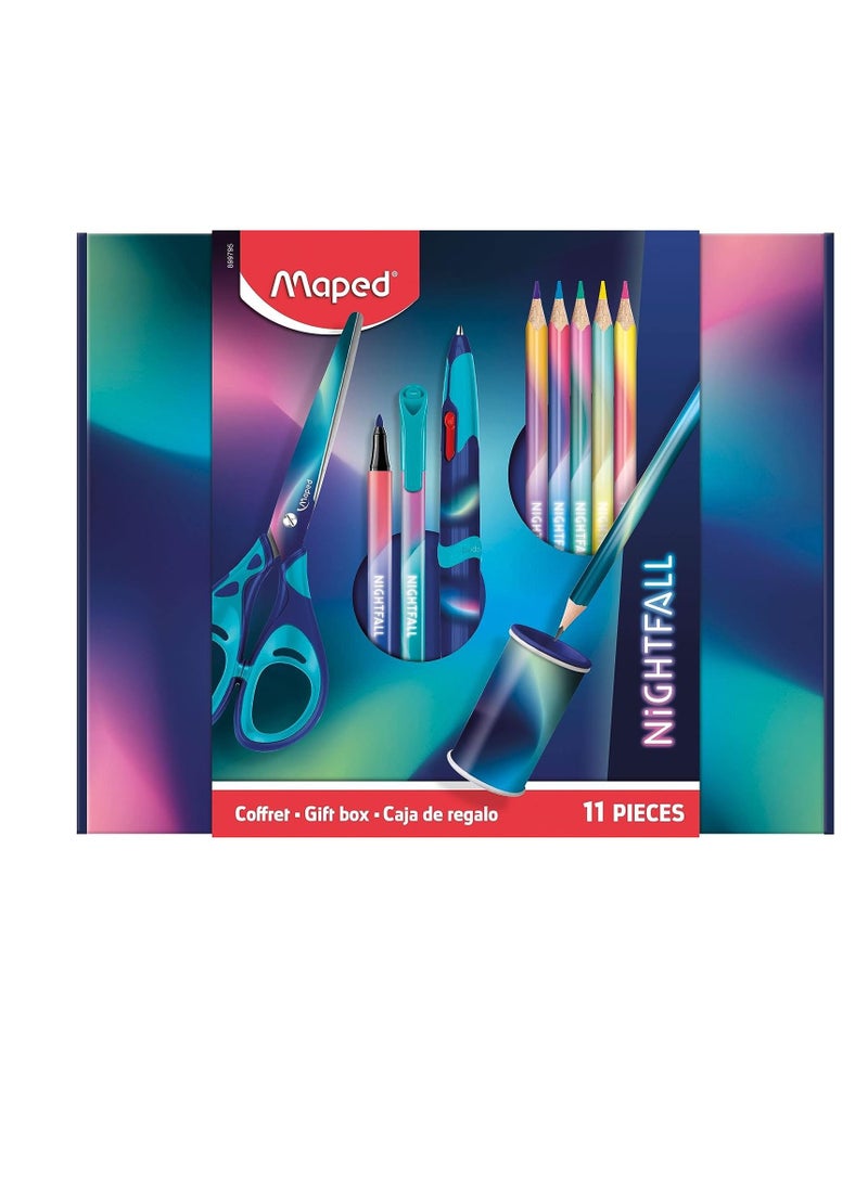 Maped Gift Set 11-Piece Nightfall Design Stationery - Image 1