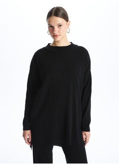 Half Turtleneck Regular Long Sleeve Women's Tricot Tunic