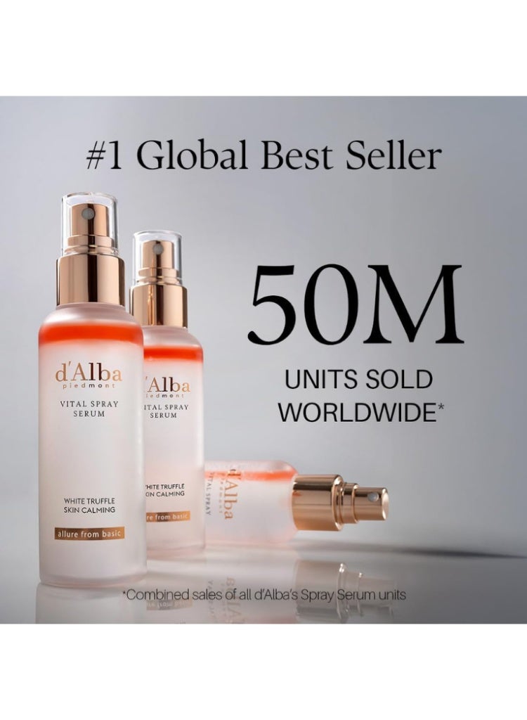 d'Alba Dry, Dehydrated & Dull Skin Care – d’Alba White Truffle Vital Spray Serum 100ml for Deep Hydration, Radiance & Firming - Image 2