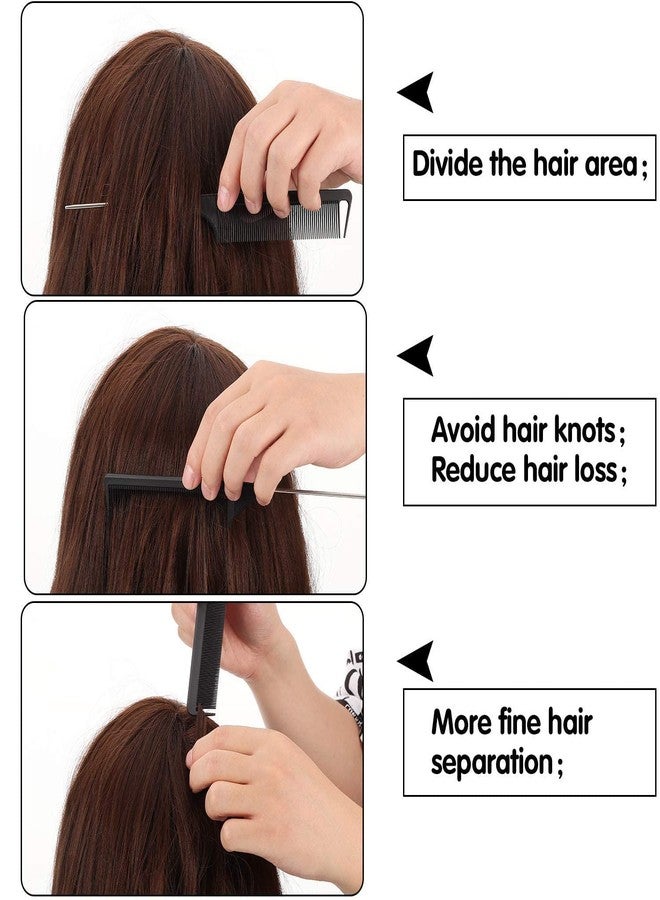 VEDETIC® Hair Brush Hair | Professional Styling Comb Set Variety Pack Great for All Hair Types & Styles | Hair Brush For Women/Men, Dressing Comb for women (Combo Of Hair Brush Comb and Section Clips) - Image 3