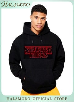 Generic Unisex Hoodies Long-Sleeved Printed Tops Casual Sweatshirts of Soft Cotton Sportswear Fashion Youth Pullovers with Drawstrings and Large Pockets for Daily Wear  - Image 1