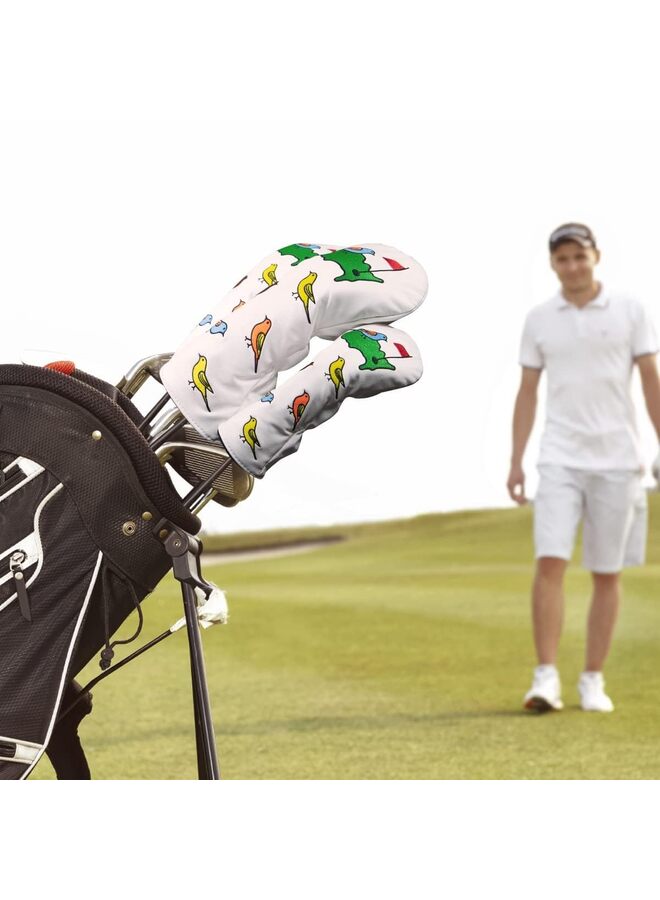 Generic Golf Club Covers for Driver, Fairway, Hybrids - 4 Options - Golf Driver Headcover/Golf Fairway Wood Head Cover/Hybrid Club Head Cover for Men Golfer(Size:UT) - Image 4