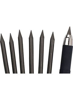Hookcart Rubberized Grip Mechanical Pencil with Clutch Mechanism for 2B 4B 6B 8B Leads 6 Lead Refills 4B56mm Set of 1