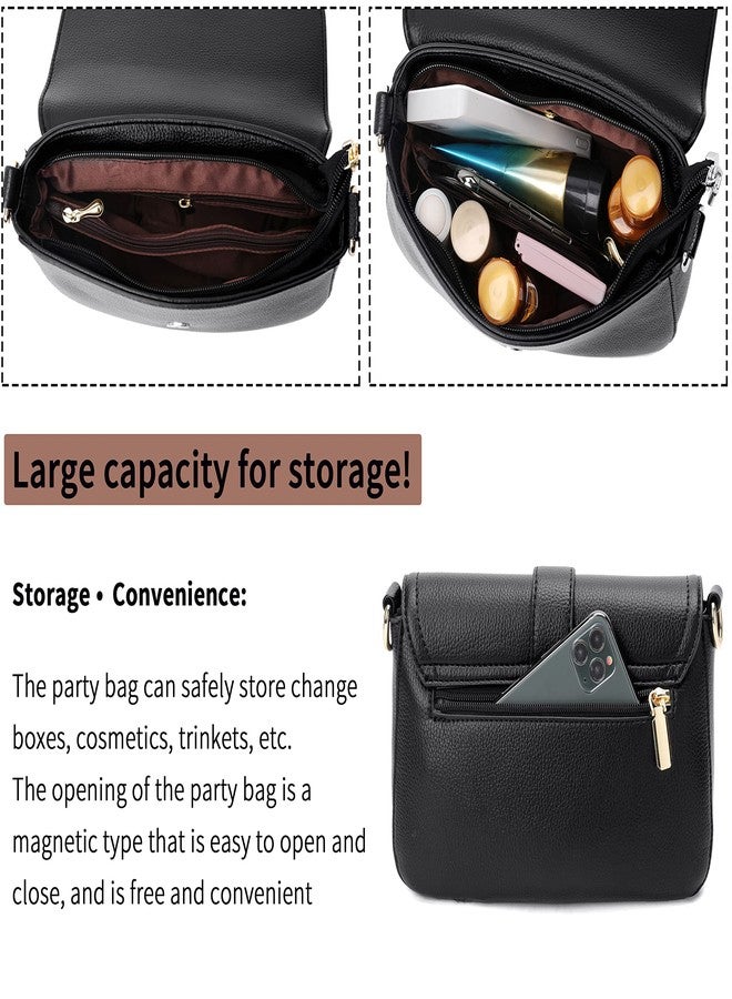 FSD.WG Fashion Quilted Crossbody Bag,Leather Ladies Shoulder Purses, Mini Shoulder Bag,Phone Wallet Purse for Women, Brown, Large - Image 5