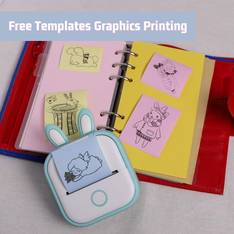 Memoking T02/M02X/M02L Pink/Yellow/Blue Thermal Paper-5-Year Non-Sticky 53mmx6.5m for Journal Photo Texts Study Notes and More, 3 Rolls - Image 4