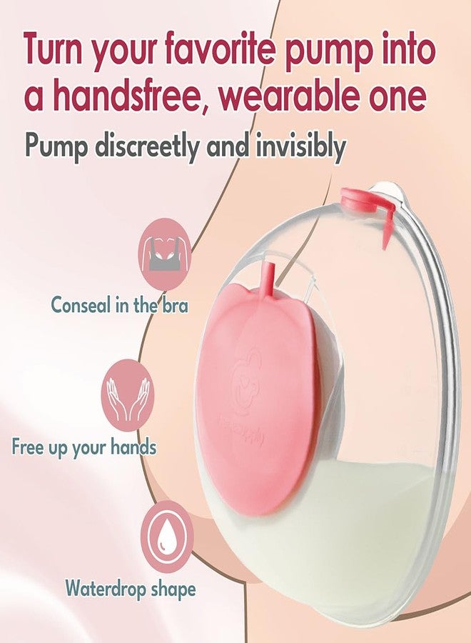 Nenesupply Handsfree Wearable Breastmilk Collection Cara Cups Caracups Compatible with Spectra S1 S2 9 Plus Lansinoh Breast Pumps 24mm Silicone Flanges Replacement Spectra Pump Parts 19 21mm Inserts - Image 3