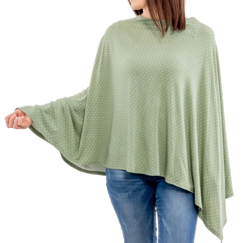 WeeSprout Nursing Cover for Breastfeeding, Soft & Breathable Nursing Poncho, Neck Insert for Hands-Free View, Machine Washable & Dryer Safe Feeding Cover Up - Image 1