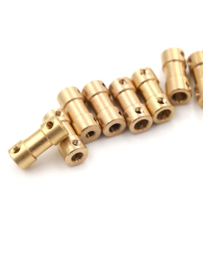 Brass Coupling Shaft Transmission Parts Motor Motor Coupling Shaft Extension Connector Model Crane Model-Color:2.3-3