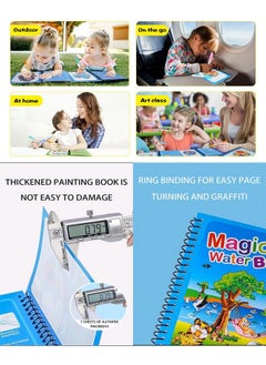 Storio Storio Water Magic Book, Magic Doodle Pen, Coloring Doodle Drawing Board Games for Kids, Educational Book for Growing Kids Pack of 1 Book  - Image 3