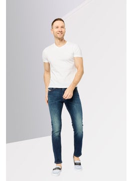 DIESEL Men Thommer Slim Fit Washed Stretchable Jeans, Blue  - Image 2