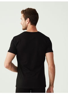 U.S. Polo Assn. BASE. Polo Assn. - Men's Oversize Black 2-pack V-Neck T-Shirt  - Image 5