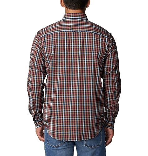 Columbia Men's Rapid Rivers II Long Sleeve Shirt, Collegiate Navy Everyday Gingham, XX-Large - Image 2
