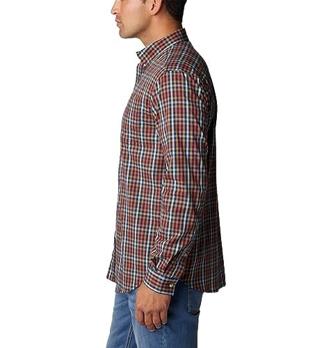 Columbia Men's Rapid Rivers II Long Sleeve Shirt, Collegiate Navy Everyday Gingham, XX-Large - Image 3