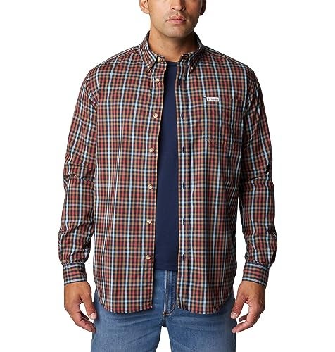 Columbia Men's Rapid Rivers II Long Sleeve Shirt, Collegiate Navy Everyday Gingham, XX-Large - Image 5