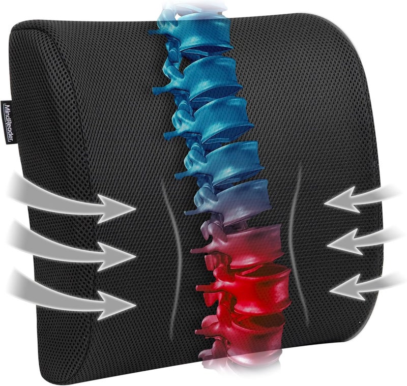 Mind Reader BACKFOAM-BLK Back Foam, One Size - Image 1