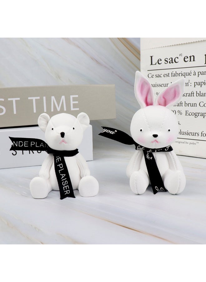 Korean-style Leather Rabbit Dinosaur Biscuit Lop Rabbit Bear Sofa Panda Aromatherapy Plaster Silicone Mold-Color:11 Large Backpack Bear  - Image 2