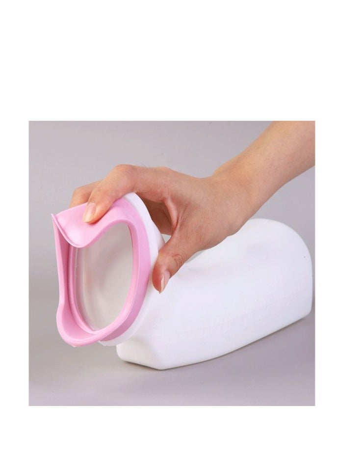 Urinal for Elderly Children Nighttime Portable Urinal Bedside Urine Pot Elderly Care Urinal Women Potty Pee Bottle Urinal Collector for Hospital Camping Car Travel Toilet Urinal - Image 2