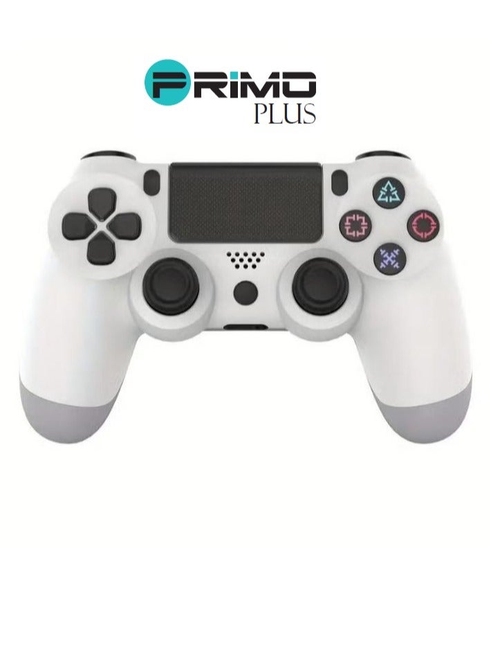 Double Motor Vibration Wireless Controller For P4 White