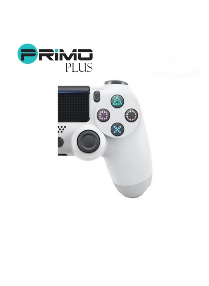 Double Motor Vibration Wireless Controller For P4 White