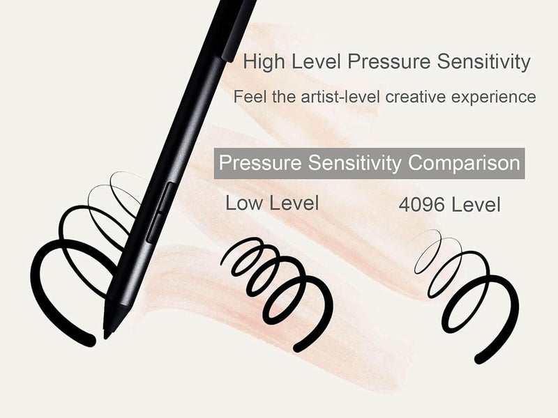 LAZARITE M Pen Black, Active Stylus for Microsoft Surface, Lenovo Yoga 7i/9i, Flex 5, Hp Envy x360/Pavilion x360/Spectre x360, 4096 Pressure Sensitivity, Palm Rejection, Tilt Support - Image 3