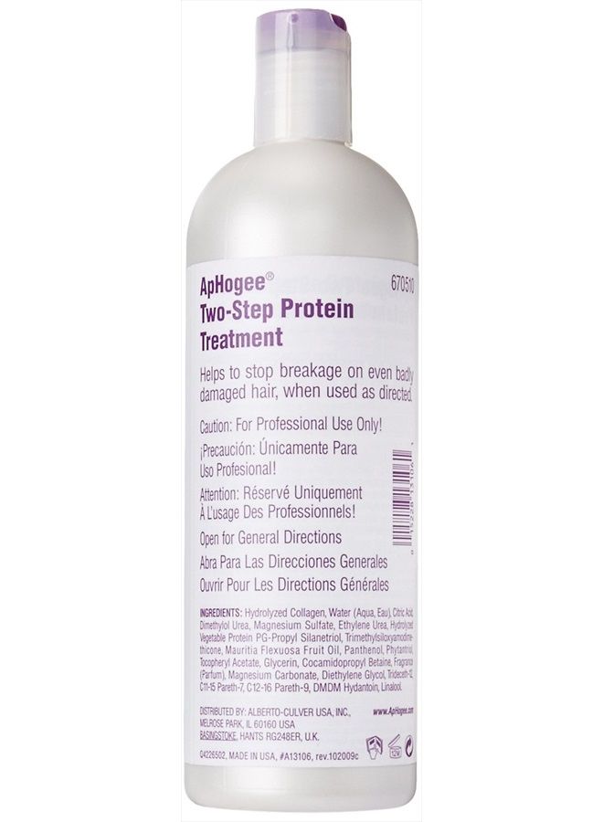 ApHogee Two-step Treatment Protein for Damaged Hair 16 oz. - Image 2
