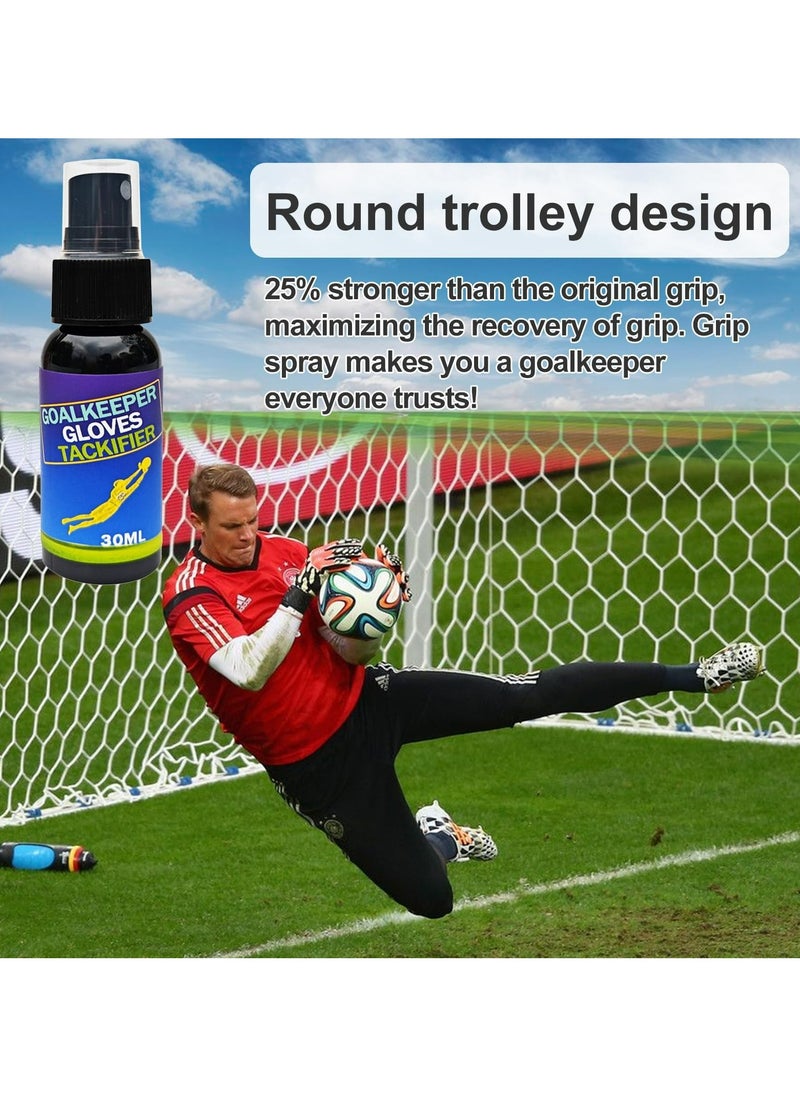 CMGTYYD Goalkeeper Glove Grip Spray 30ml – Soccer Glove Glue for Wet & Dry Conditions, Restores Grip on Goalkeeper Gloves, Boosts Performance, Extends Glove Life, Ideal for Soccer Training & Matches  - Image 3