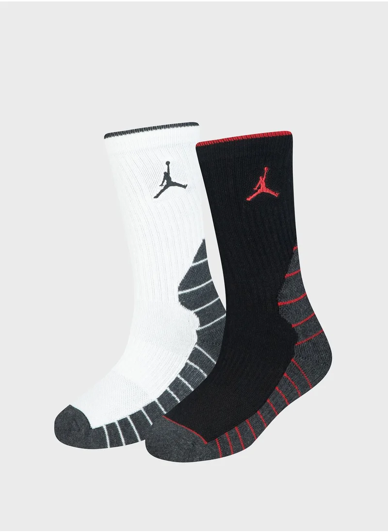 Jordan Youth 2 Pack Jordan Crew Socks