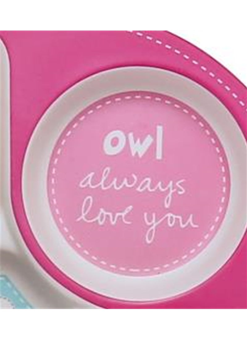 Tableware set bamboo fiber divided plate cute baby baby eating cartoon bowl divided food supplement tableware - Image 4