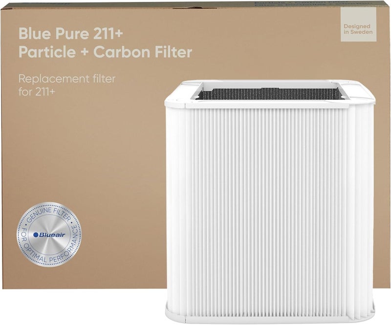 بلو إير فلتر بديل أصلي من BLUEAIR لطراز Blue Pure 211+، جسيمات وكربون نشط، يناس�� جهاز تنقية الهواء Blue Pure 211+ (غير أوتوماتيكي) - Image 1