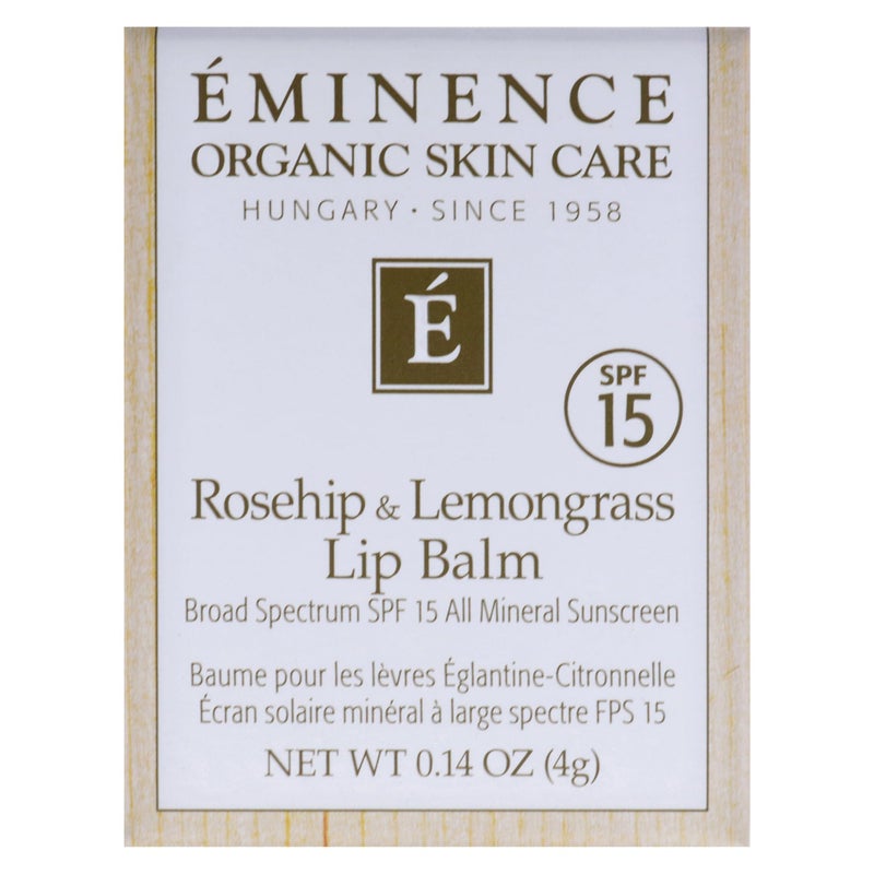 EMINENCE Rosehip and Lemongrass Lip Balm SPF 15 by Eminence for Unisex - 0.14 oz Lip Balm - Image 5