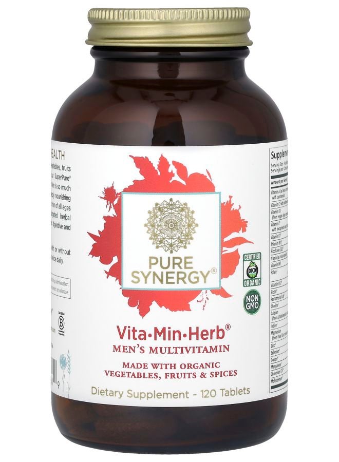 Pure Synergy فيتا-مين-هيرب فيتامينات متعددة للرجال 120 قرص