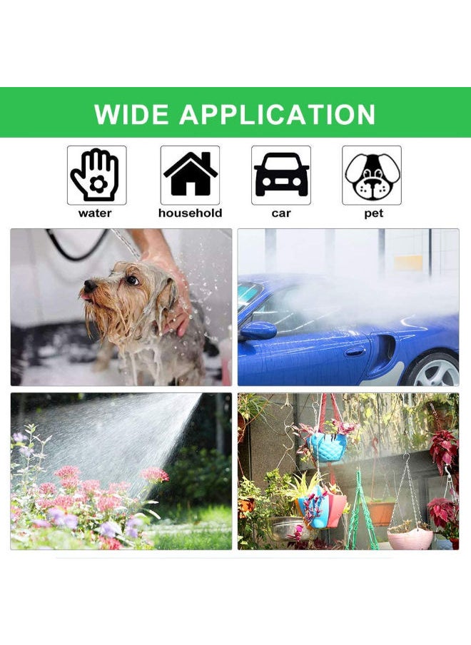 SHOPI - 100FT/30M Garden Hose Upgrade Expandable Magic Flexible Water Hose Plastic Hoses Pipe With Expandable Hose 7 Function Spray Nozzle Leak Proof To Watering, 3 kinds of water pipe connections - Image 1