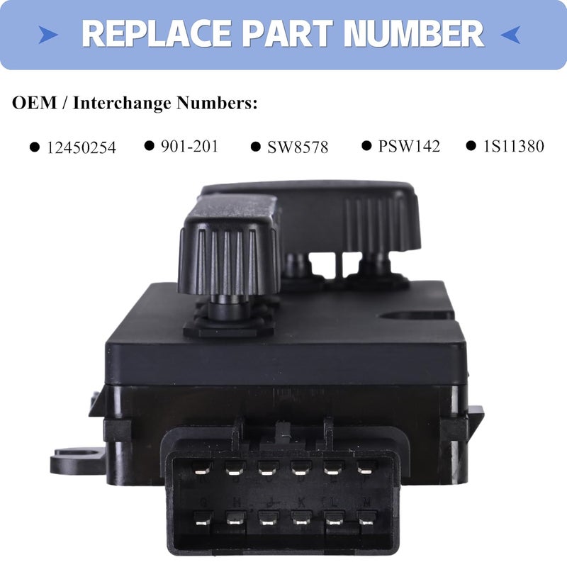 PANNUOSCS 6-Way Power Seat Adjustment Switch - Image 4