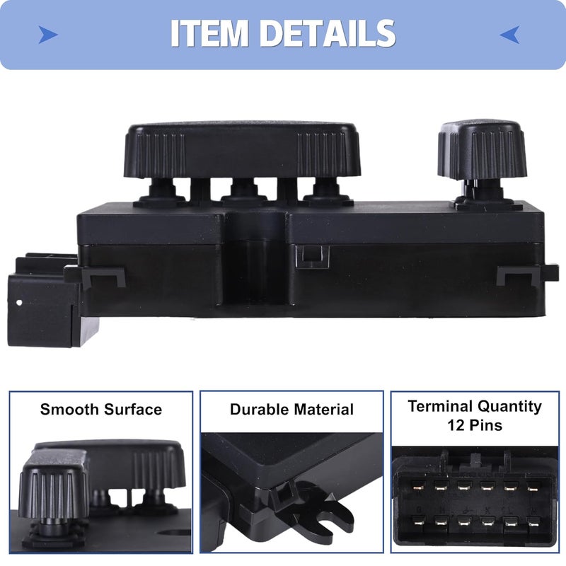 PANNUOSCS 6-Way Power Seat Adjustment Switch - Image 3